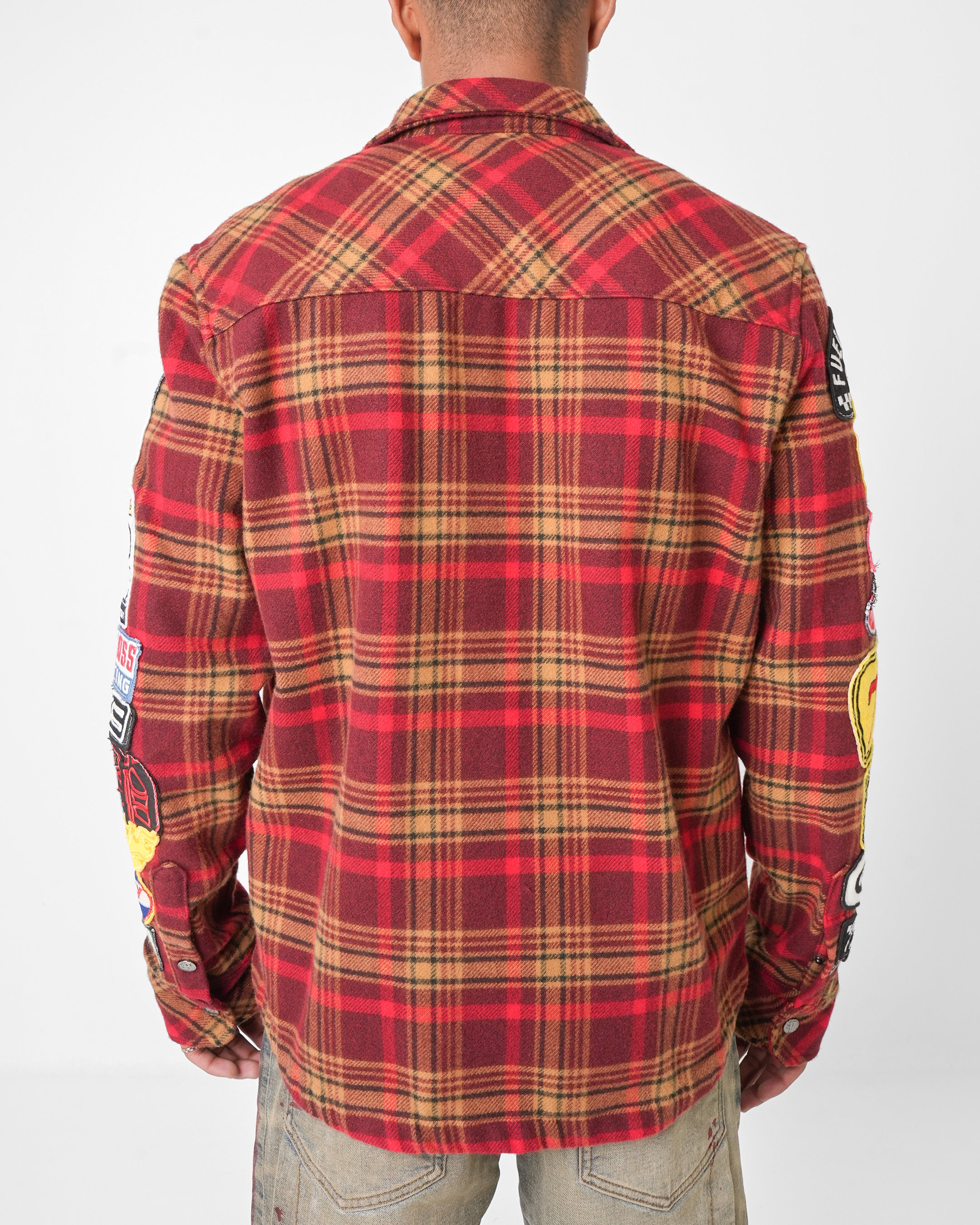 Pitlane Heritage Red Flannel Jacket