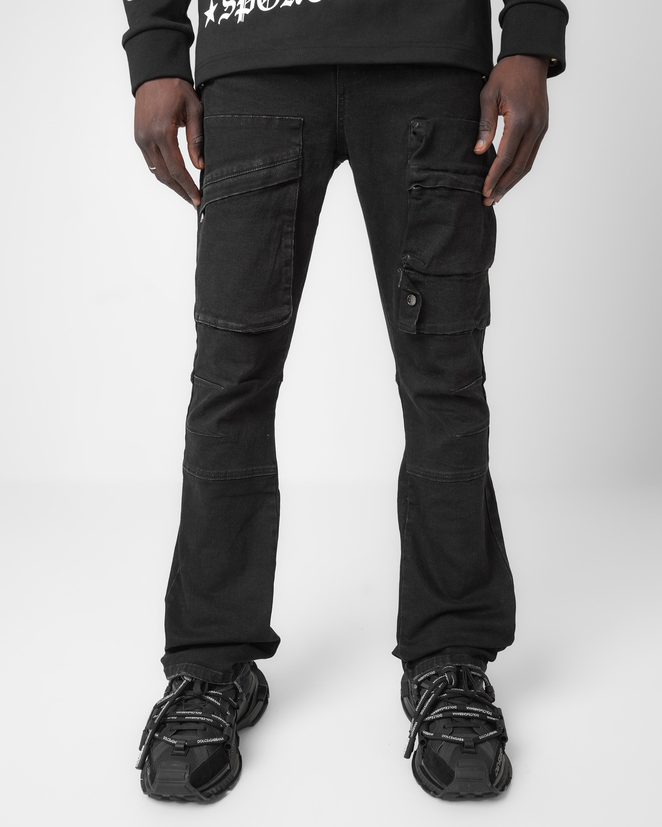 Hardpoint Black Cargo Denim