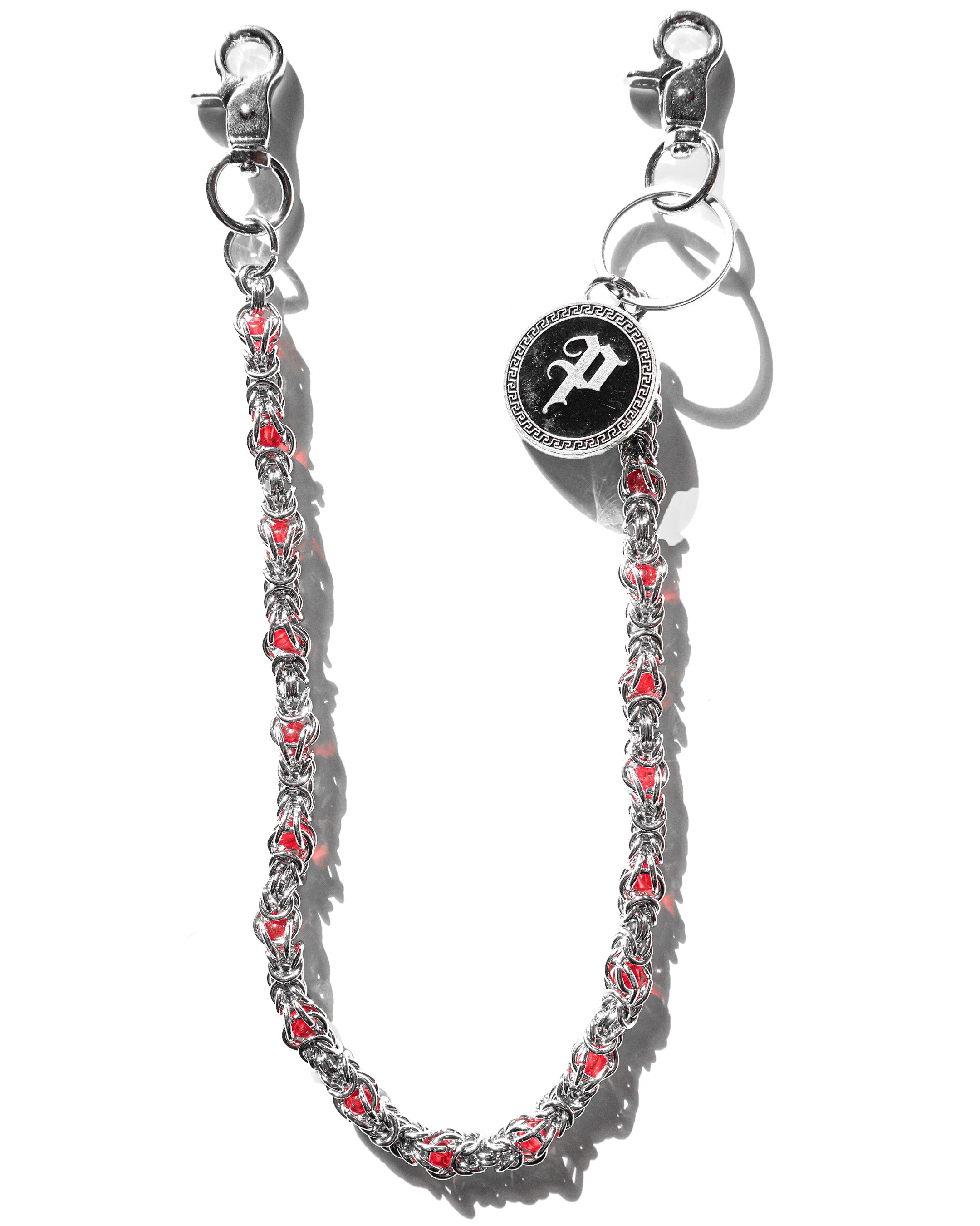 Crimson Coil Denim Chain Accessory