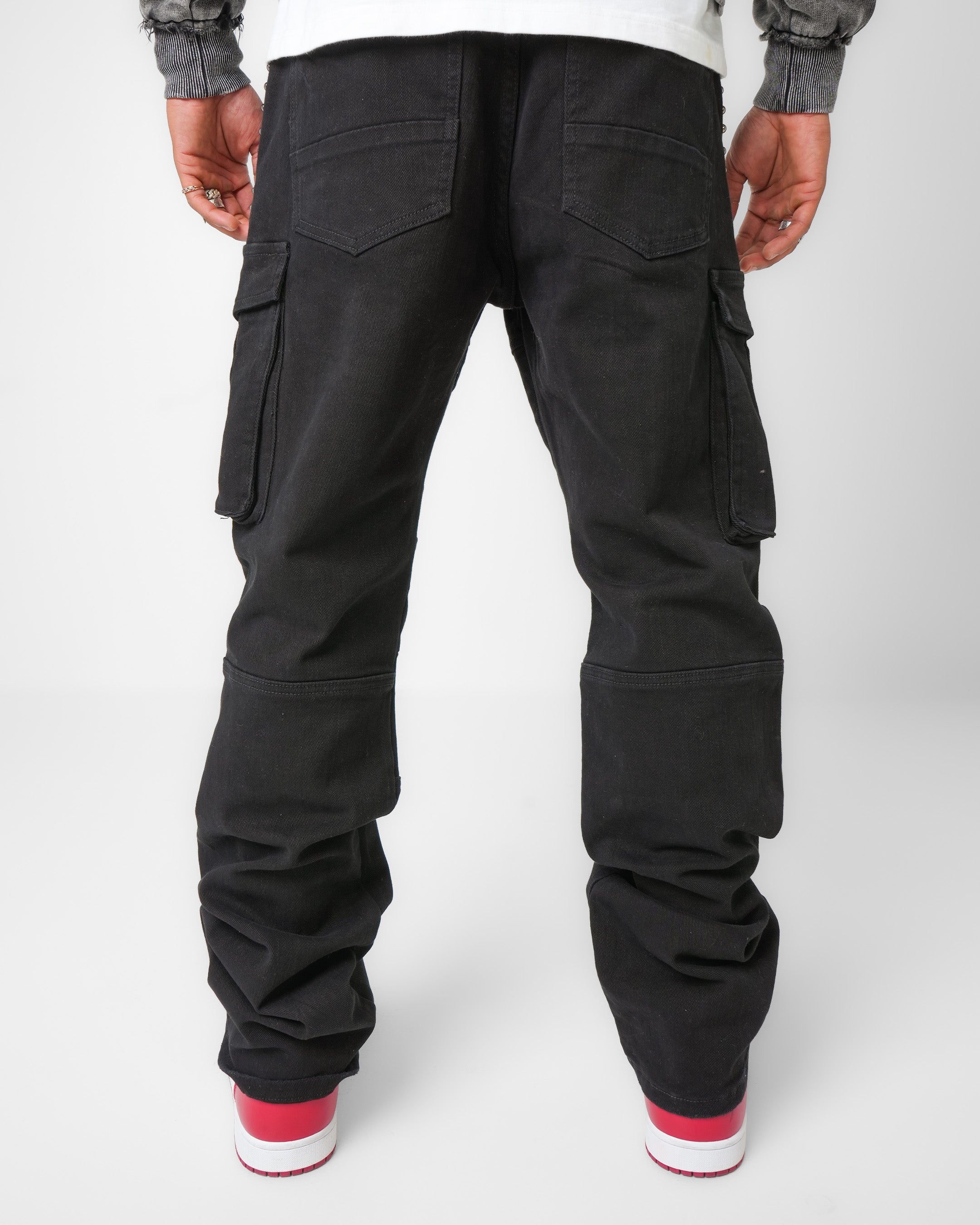 Flight Command Black Cargo Denim