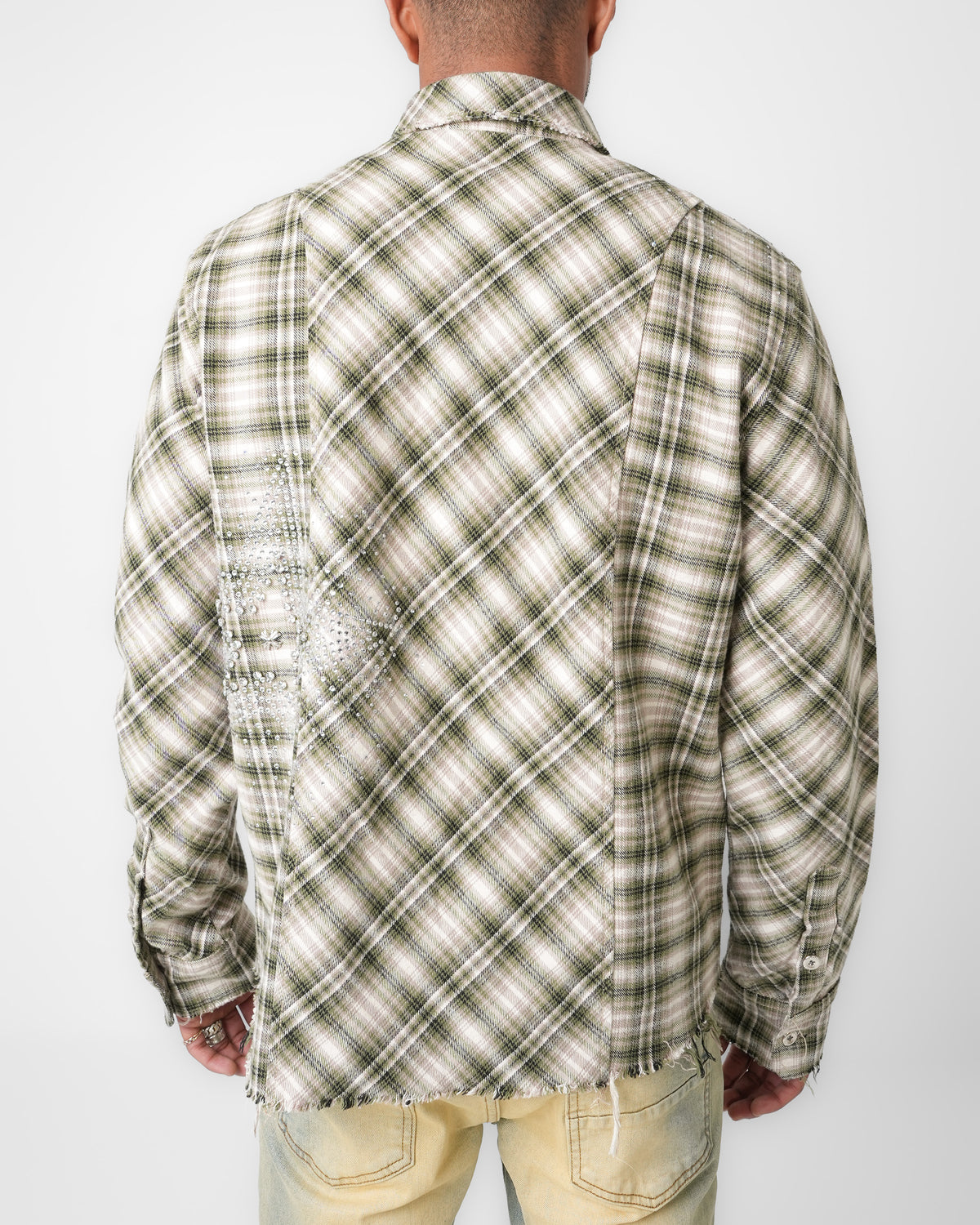 Chrome Stardust Green Oxide Flannel