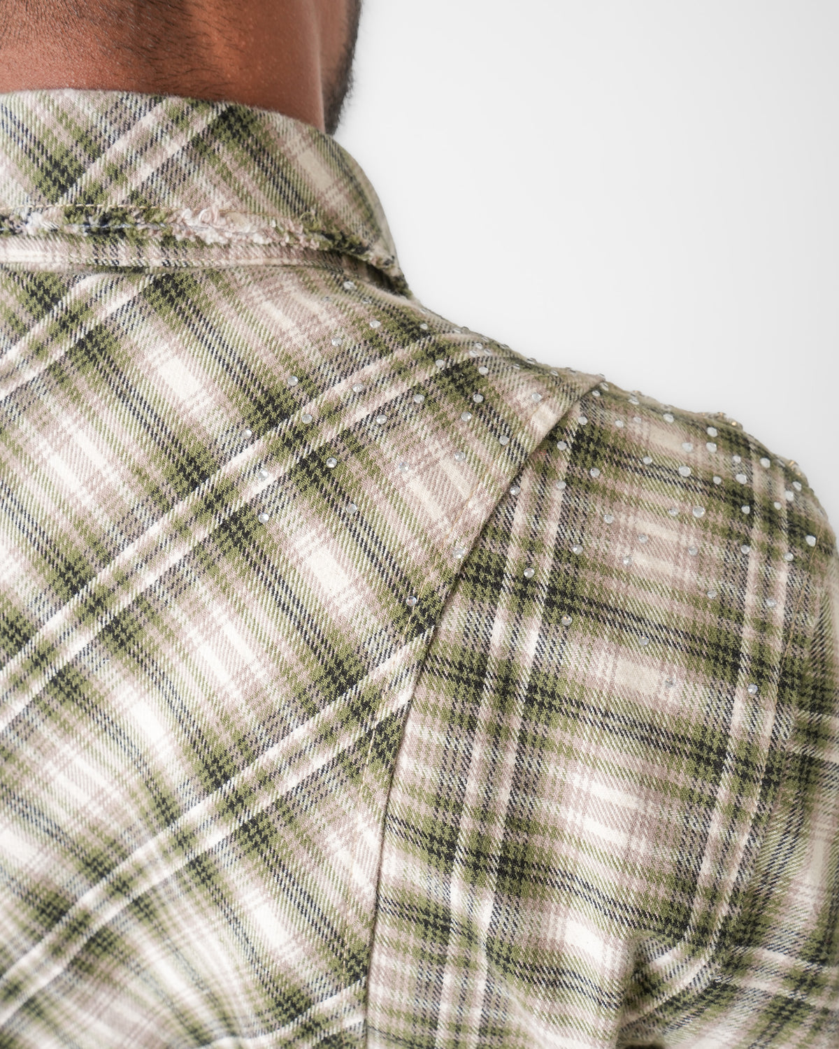 Chrome Stardust Green Oxide Flannel