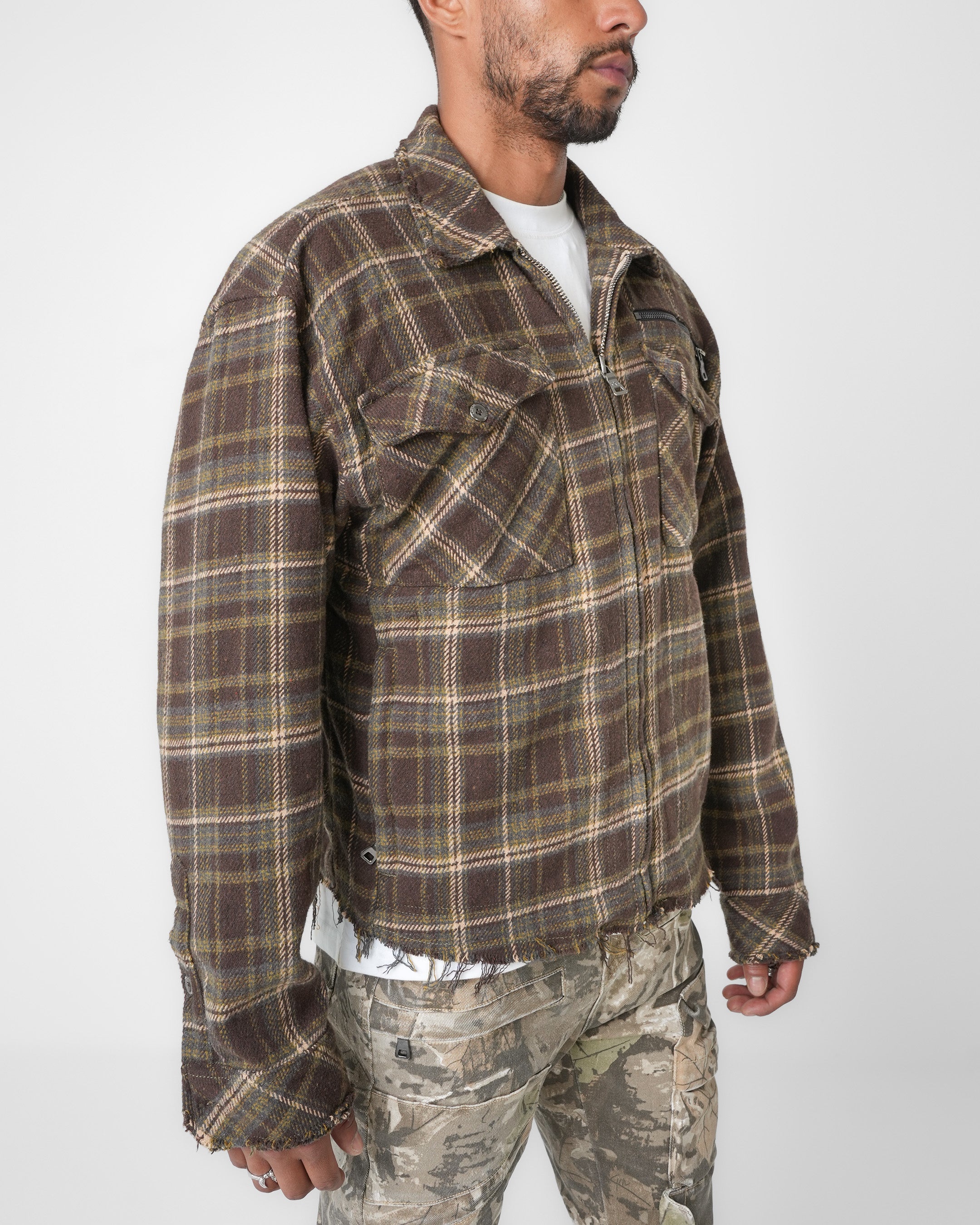 Archangel Crest Dark Oak Flannel Jacket