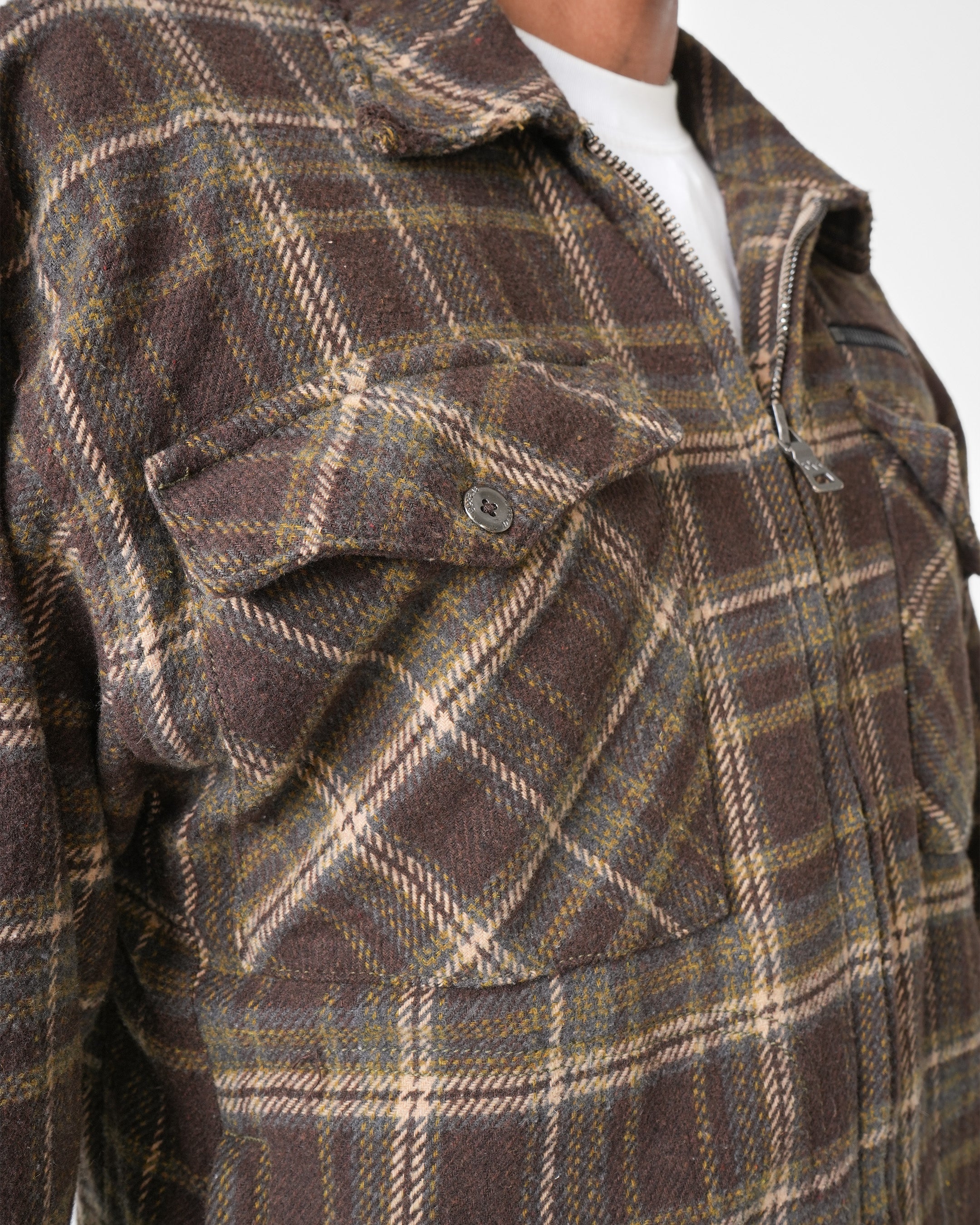 Archangel Crest Dark Oak Flannel Jacket