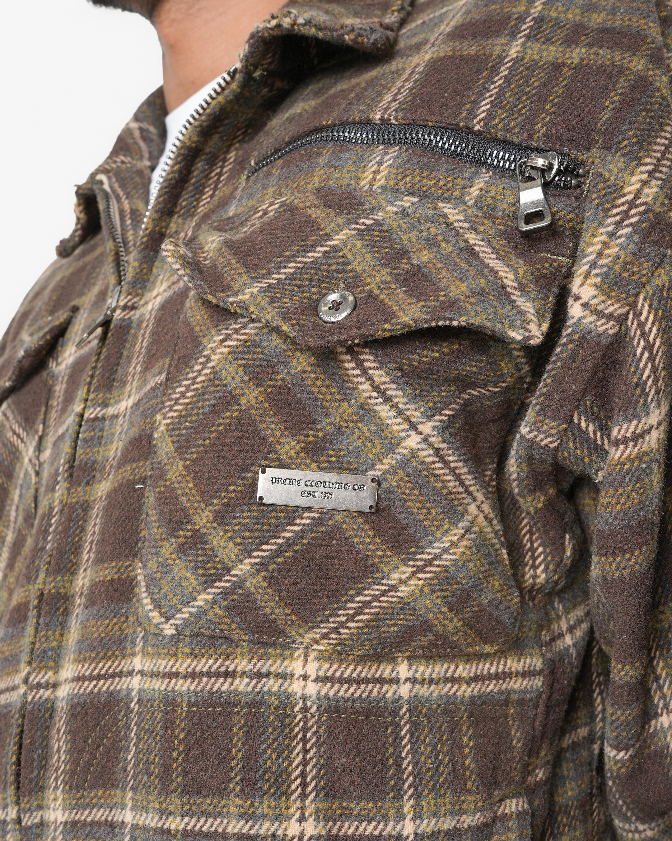 Archangel Crest Dark Oak Flannel Jacket