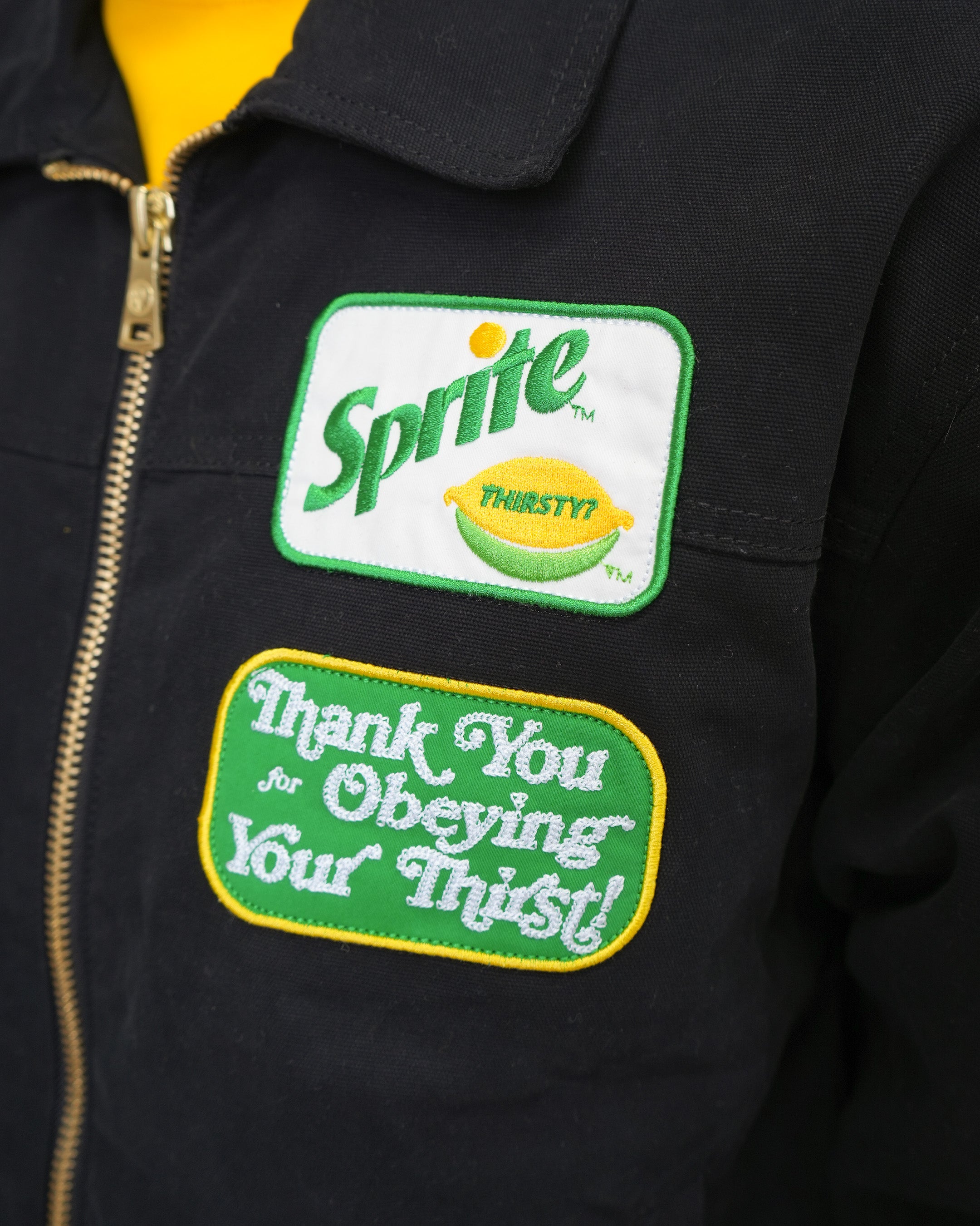 Sprite Obey Your Thirst Noir Denim Jacket