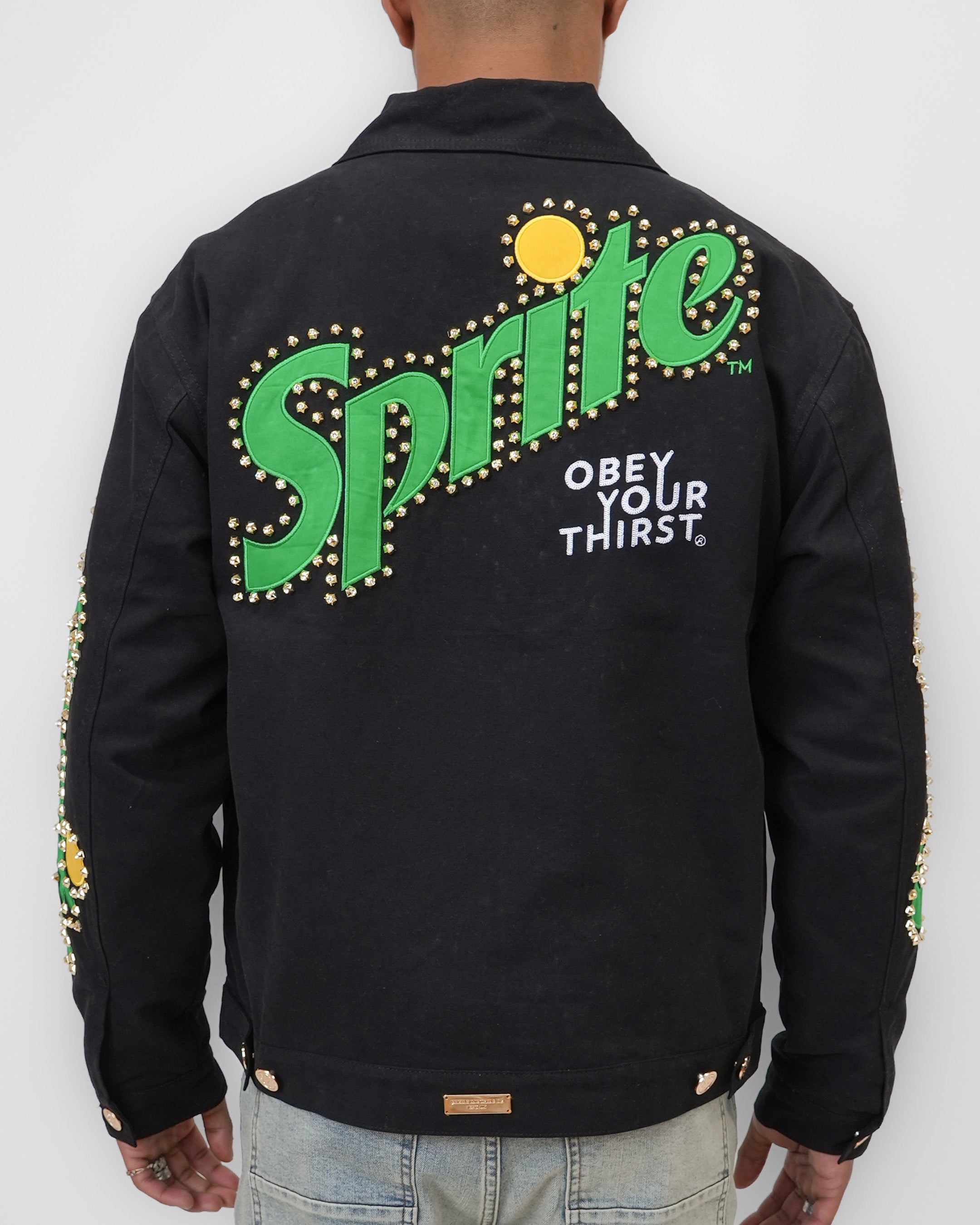 Sprite Obey Your Thirst Noir Denim Jacket