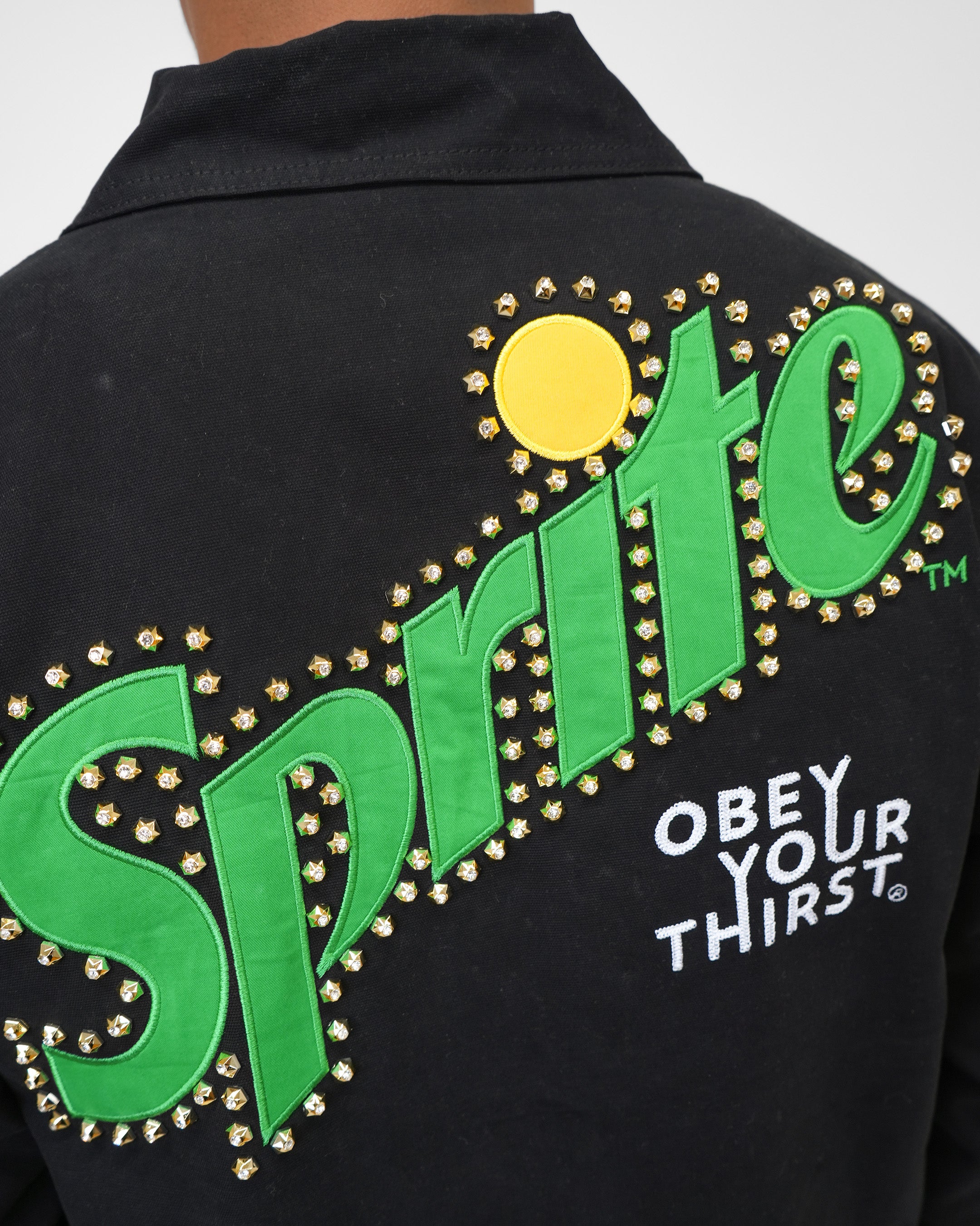 Sprite Obey Your Thirst Noir Denim Jacket