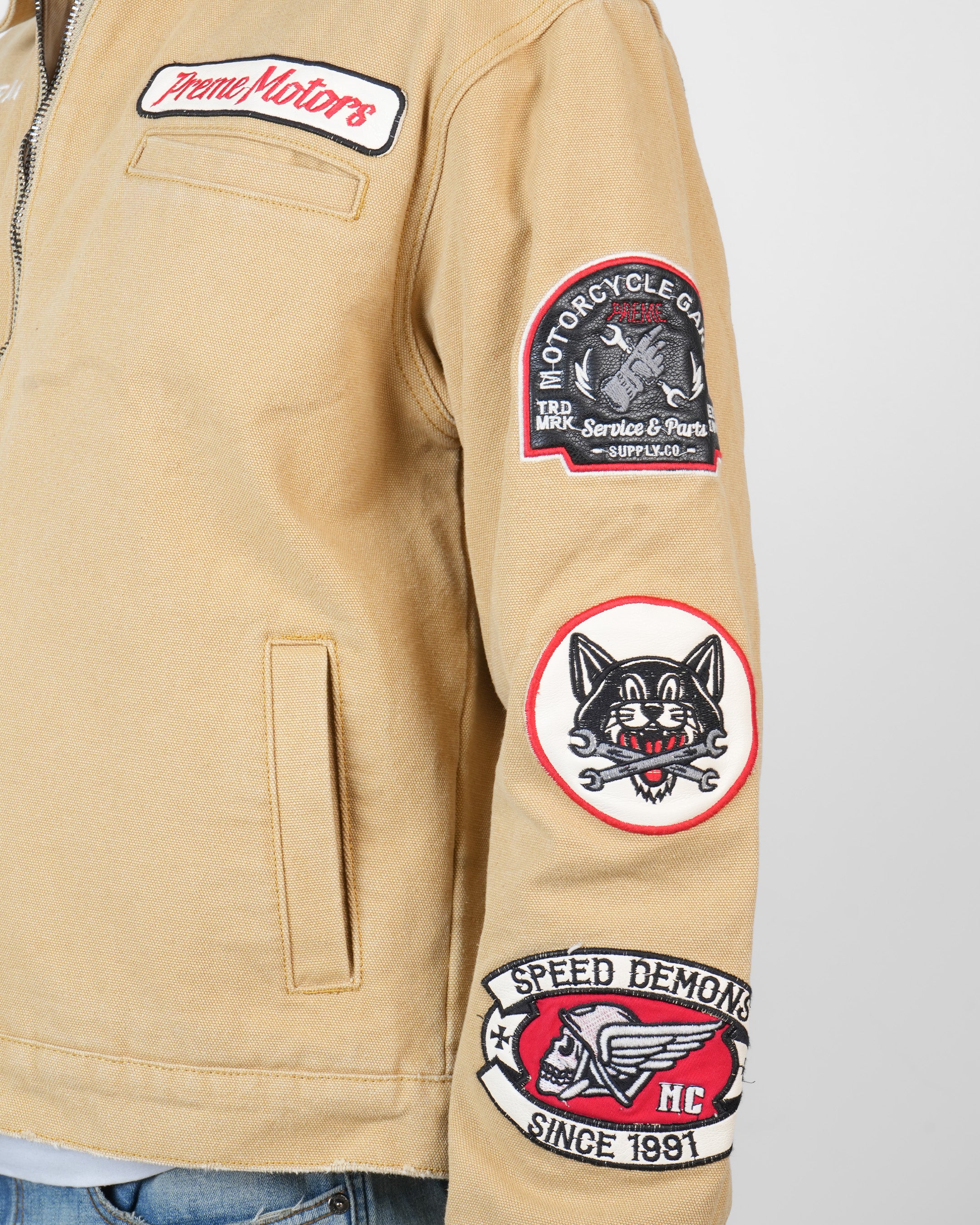 Outlaw Motor Garage Tan Jacket