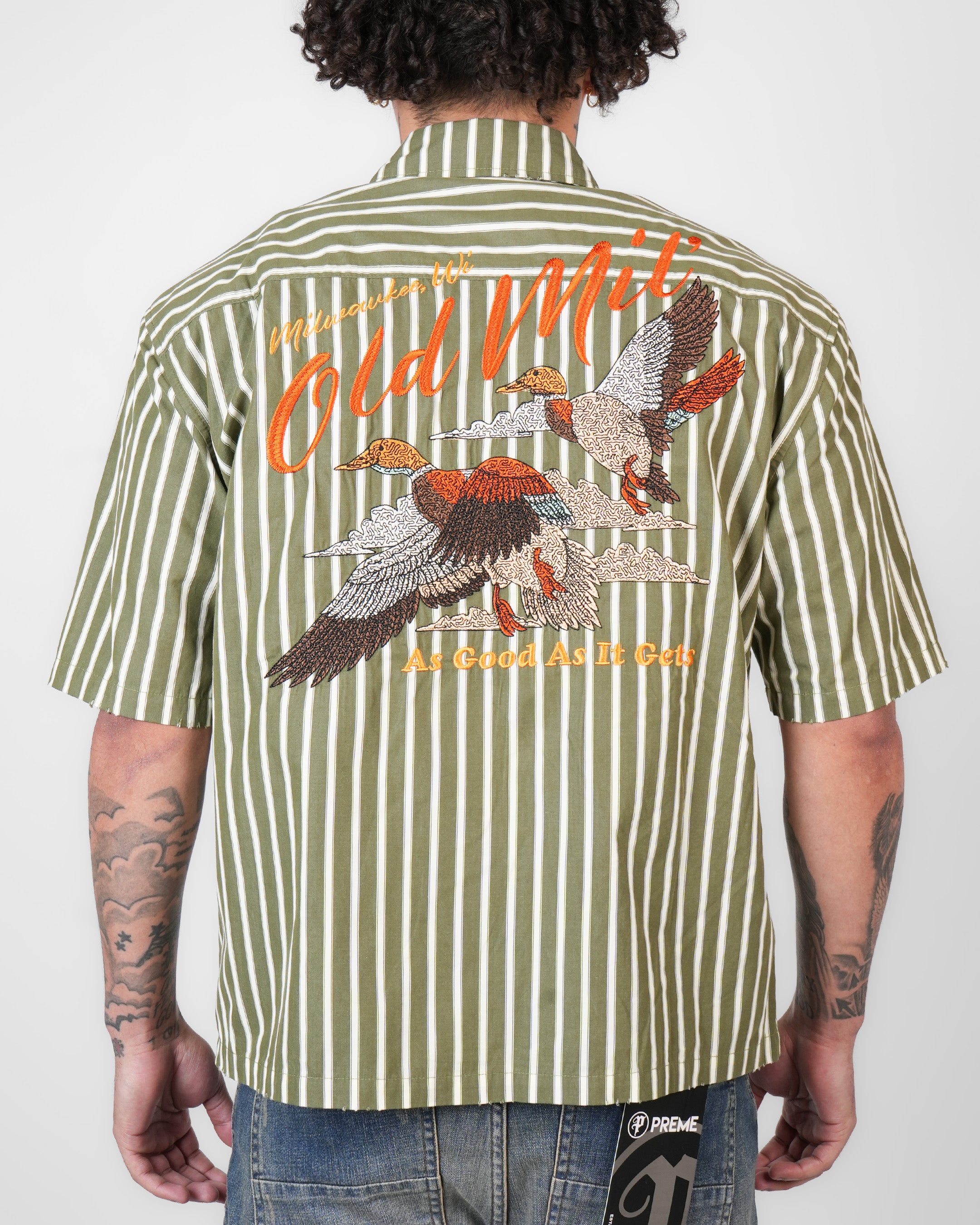 Old Milwaukee® Striped Mechanic Shirt