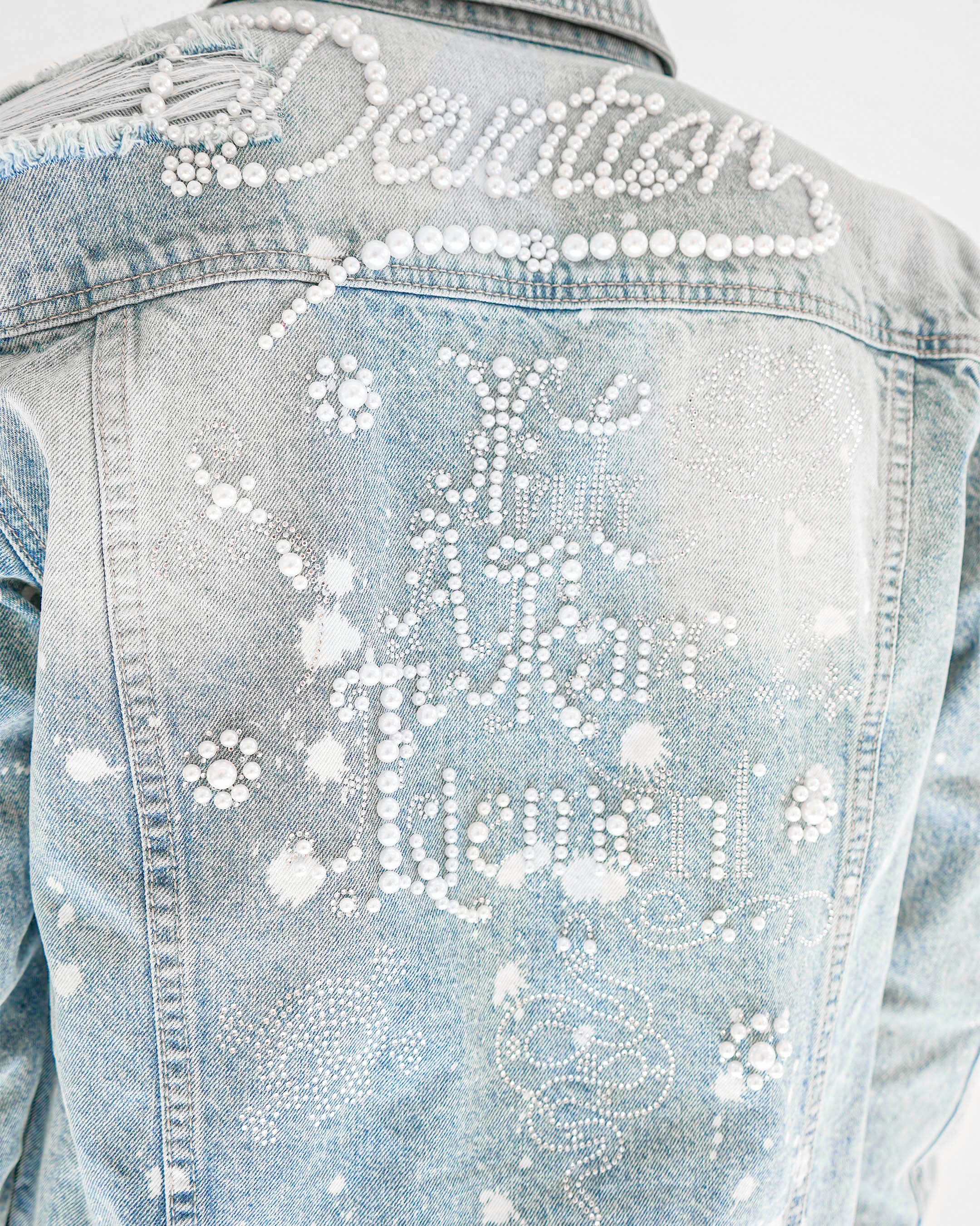 Preme Devotion Pearl Light Indigo Denim Jacket