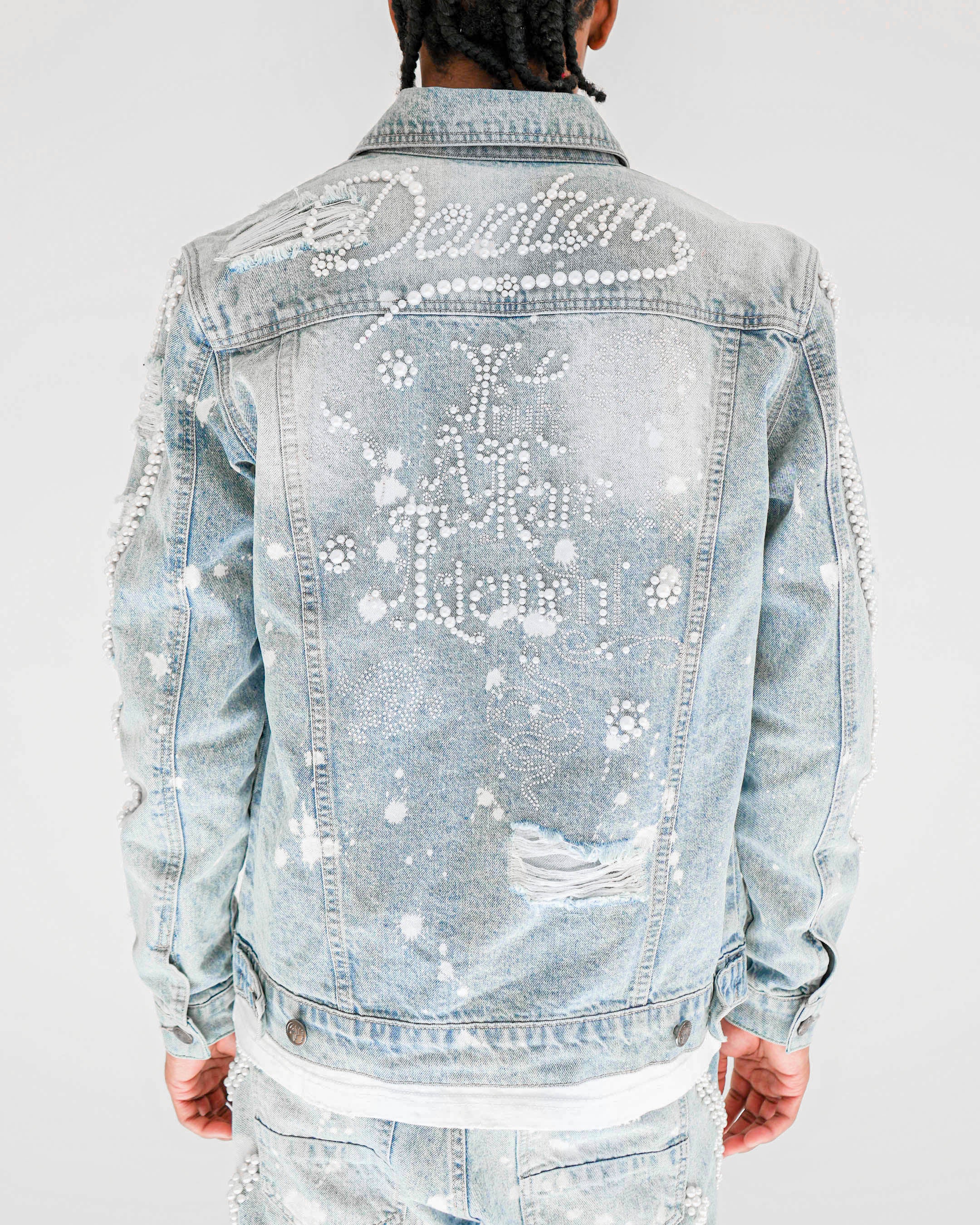 Preme Devotion Pearl Light Indigo Denim Jacket