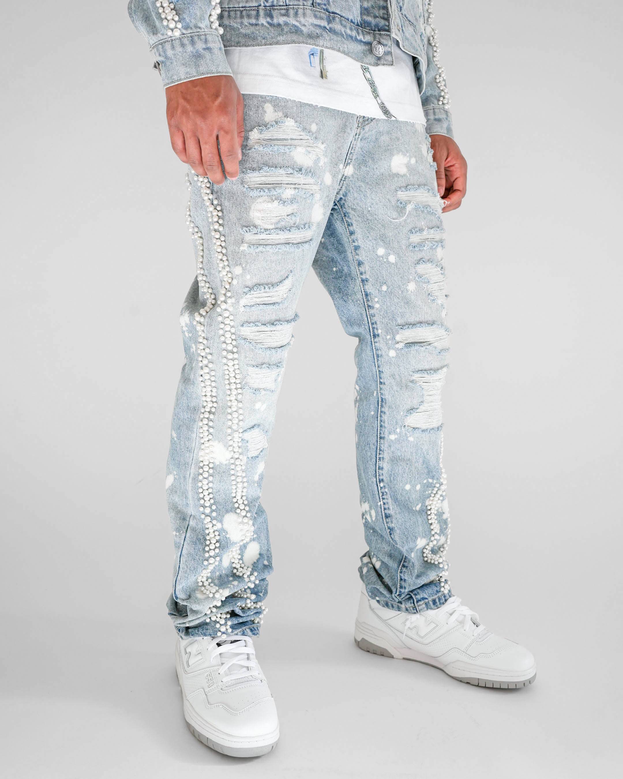 Preme Devotion Pearl Light Indigo Denim Jean