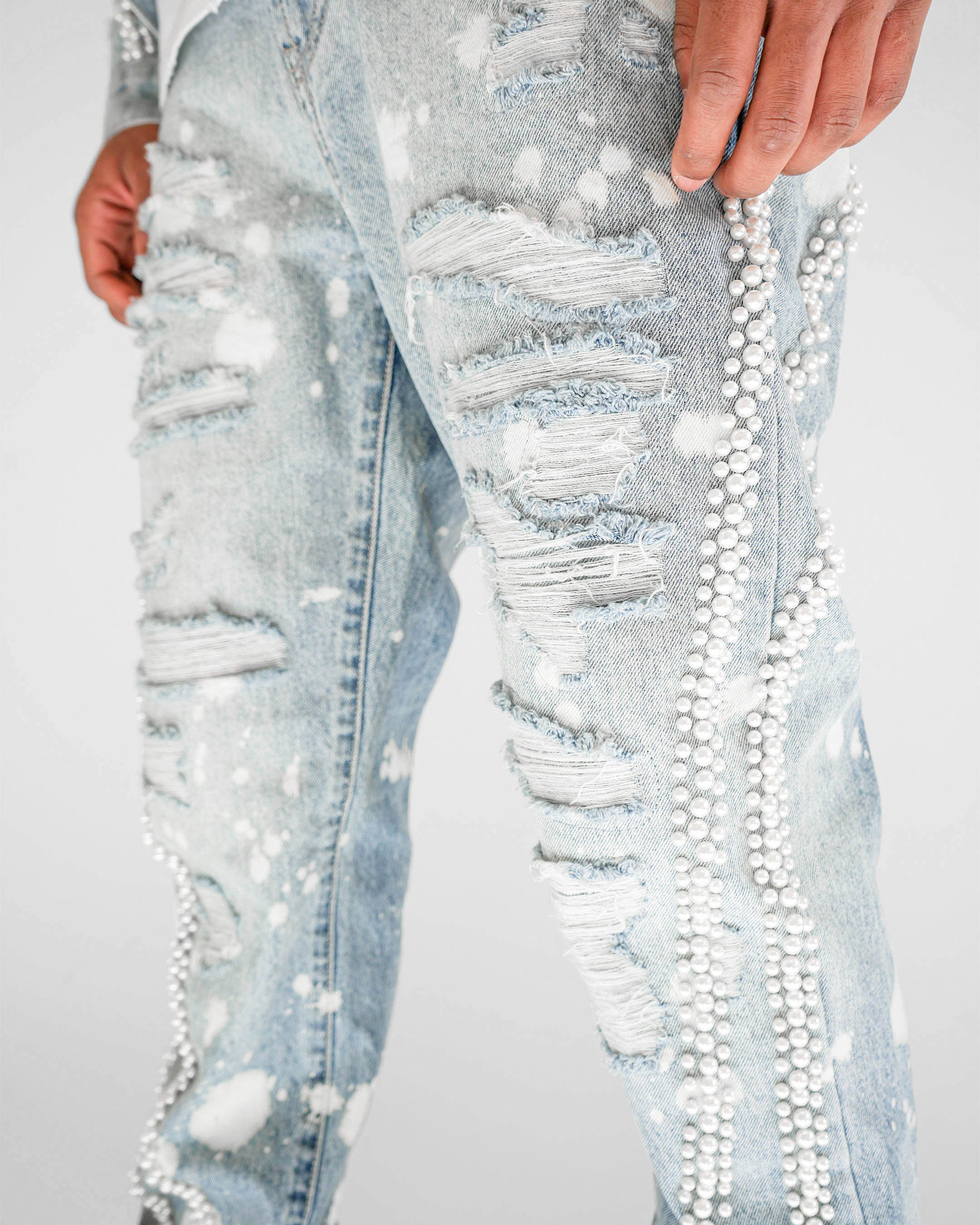 Preme Devotion Pearl Light Indigo Denim Jean
