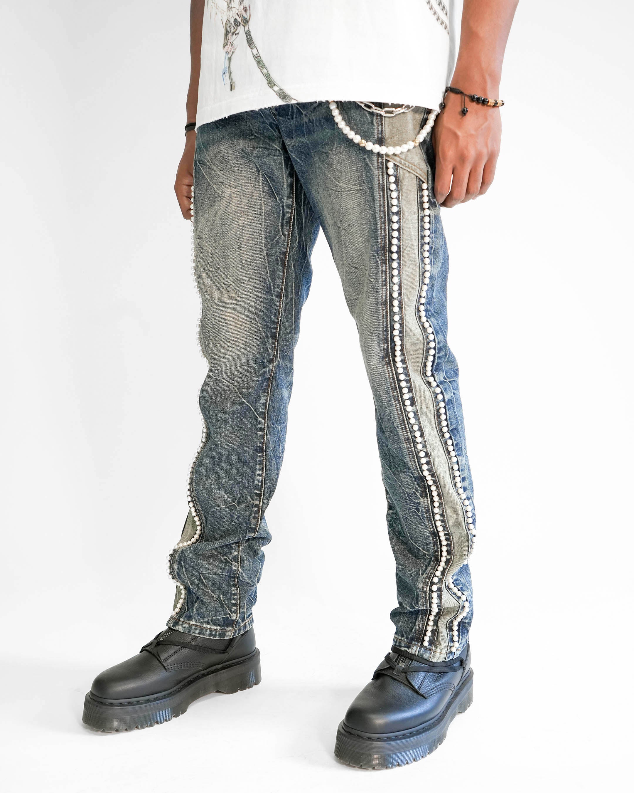 Preme Stone & Strand Dark Indigo Denim Jean
