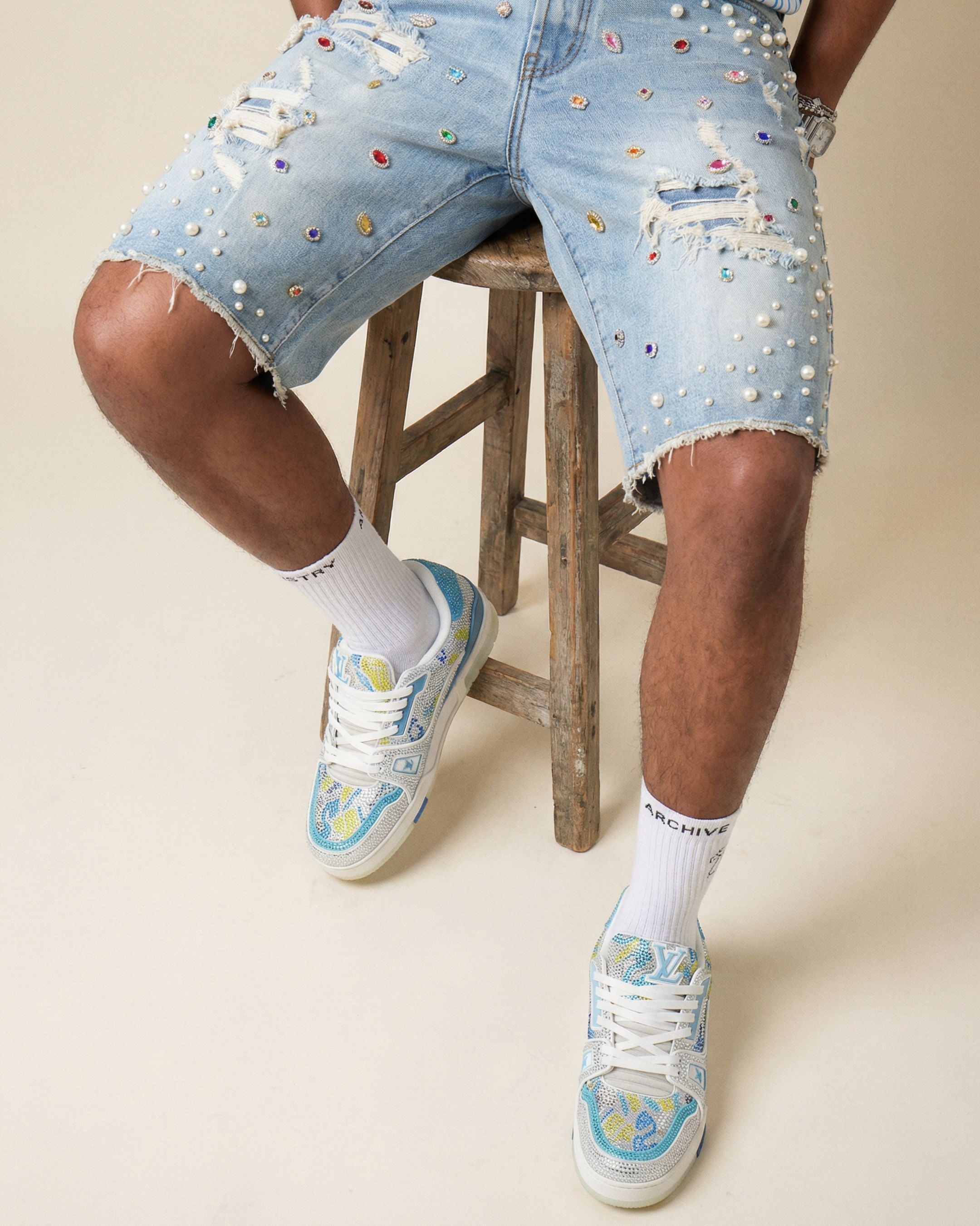 Pearlfield Indigo Denim Short