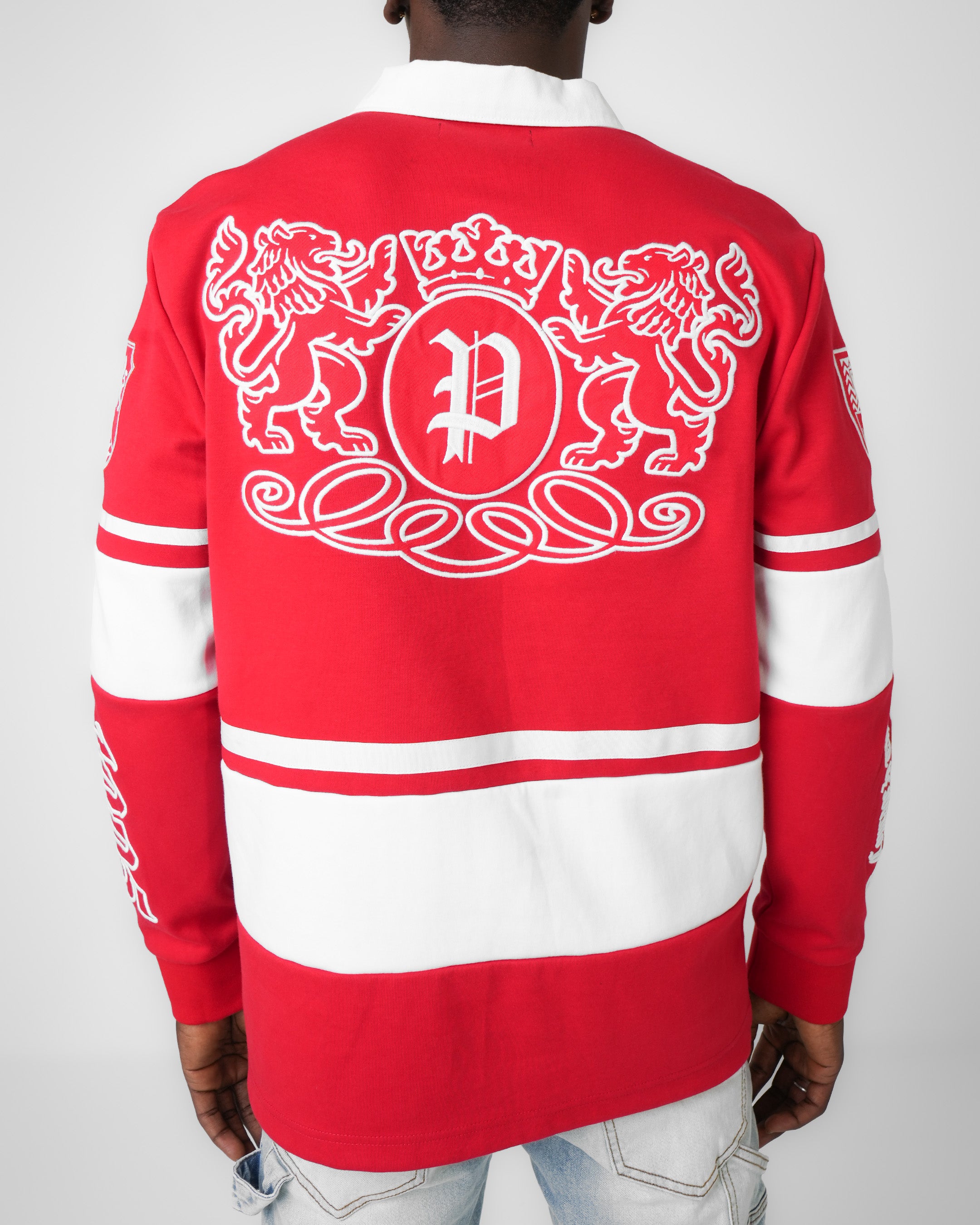 Valor Division Red Long Sleeve Polo