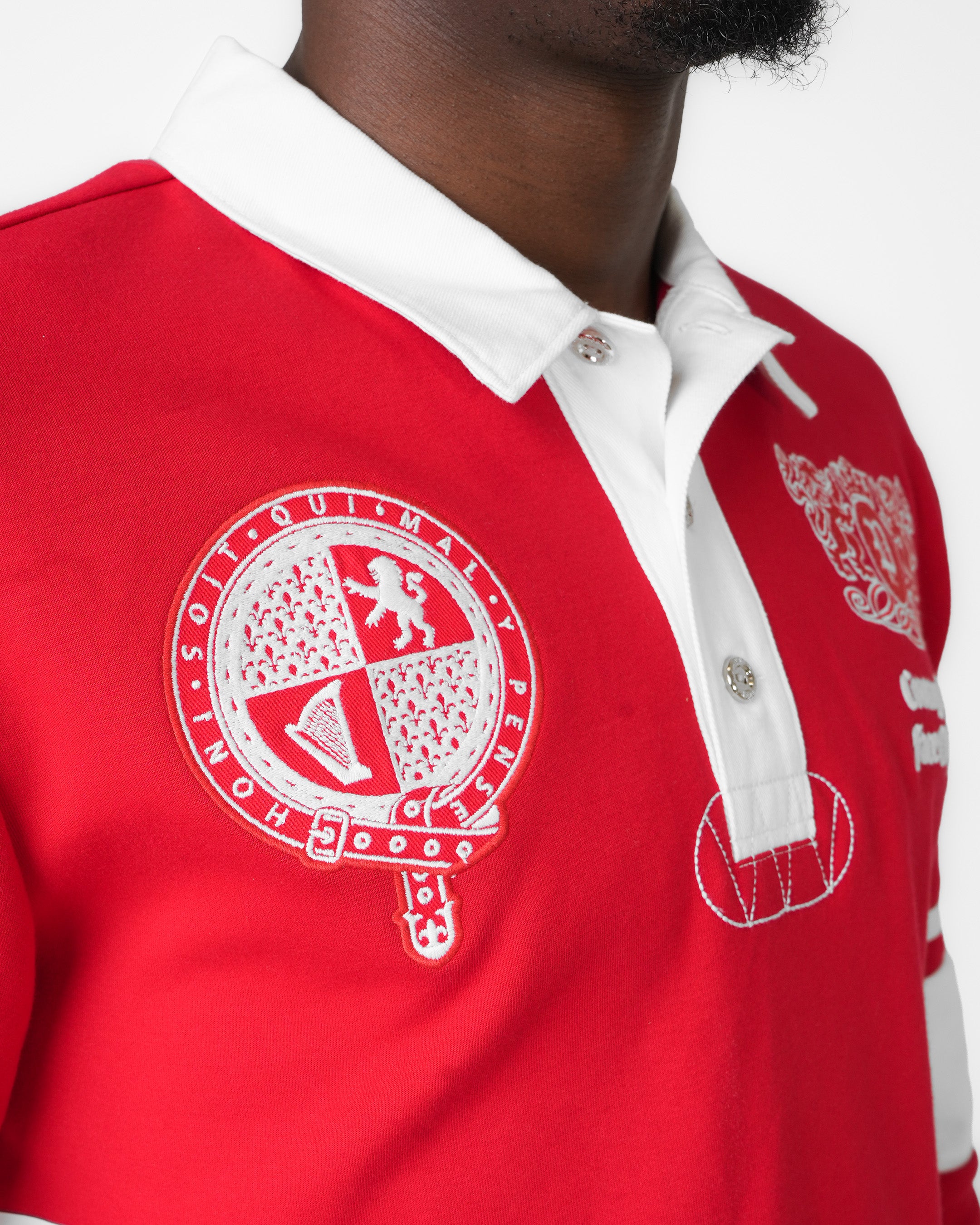 Valor Division Red Long Sleeve Polo