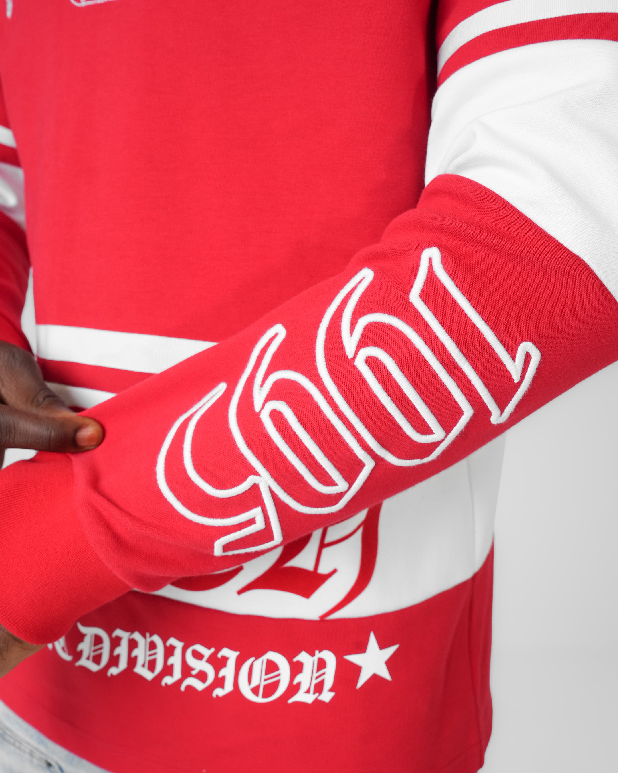 Valor Division Red Long Sleeve Polo