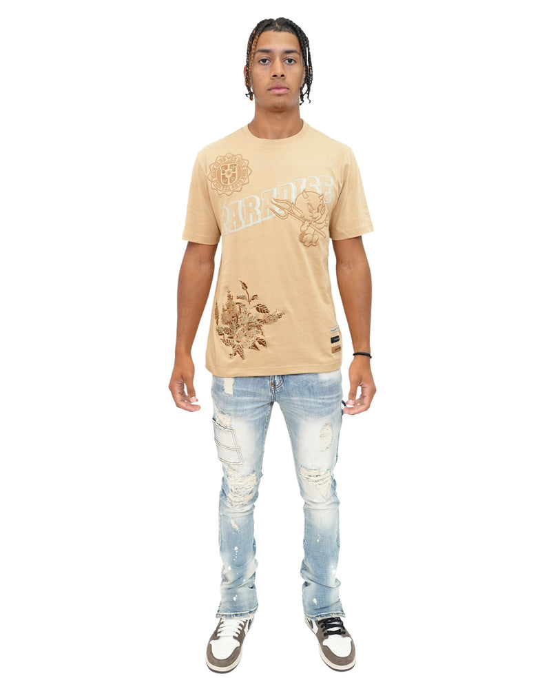 Paradise Devil Tan T-Shirt