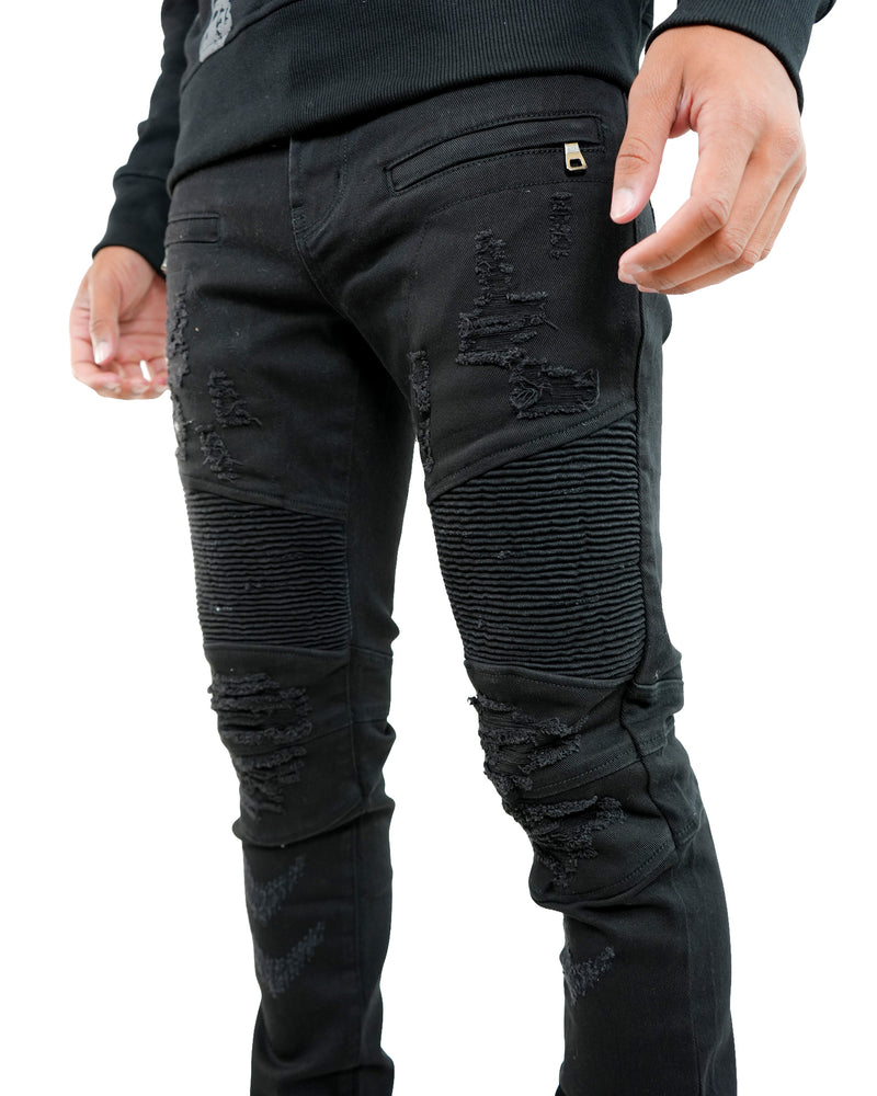 Eldredge Motto Black Denim Jean