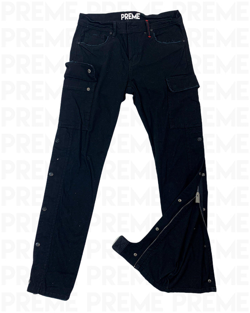 Crestfallen Black Twill Cargo Pant - PREME USA