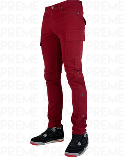 Crestfallen Wine Twill Cargo Pant - PREME USA
