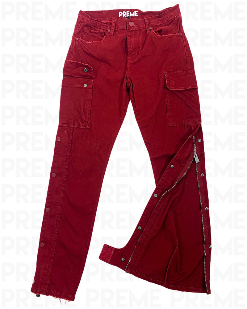 Crestfallen Wine Twill Cargo Pant - PREME USA