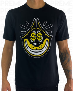 Money Gato Chenille Black T-Shirt