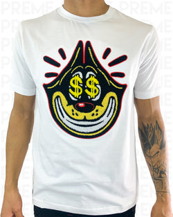 Money Gato Chenille White T-Shirt