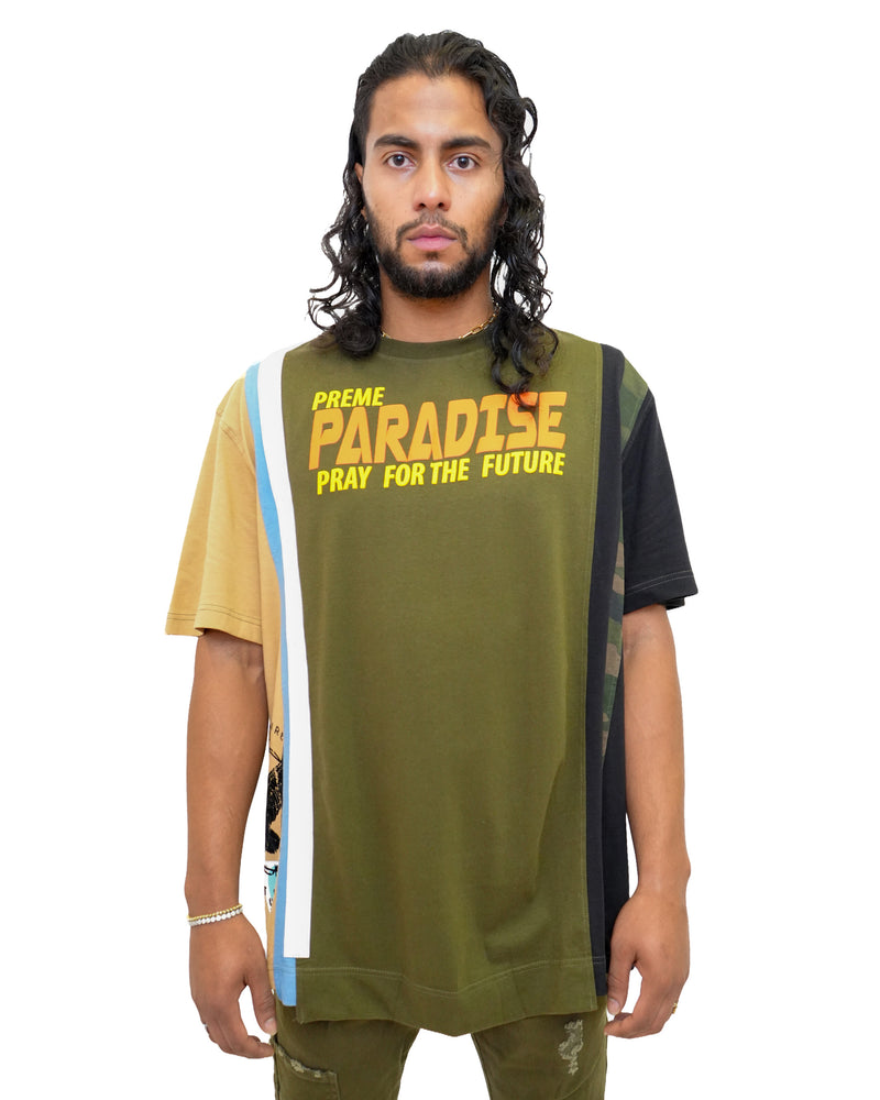 Future Paradise Olive T-Shirt