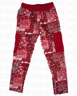 PREME All Over Paisley Red Joggers