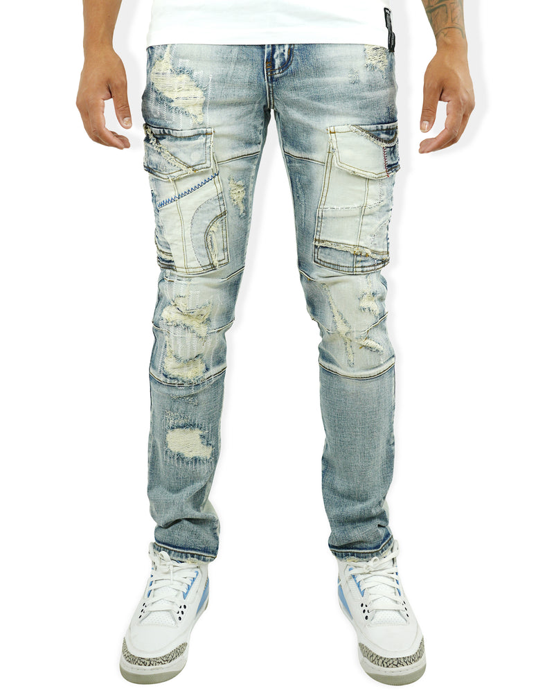 Ryker Indigo Cargo Denim Jean