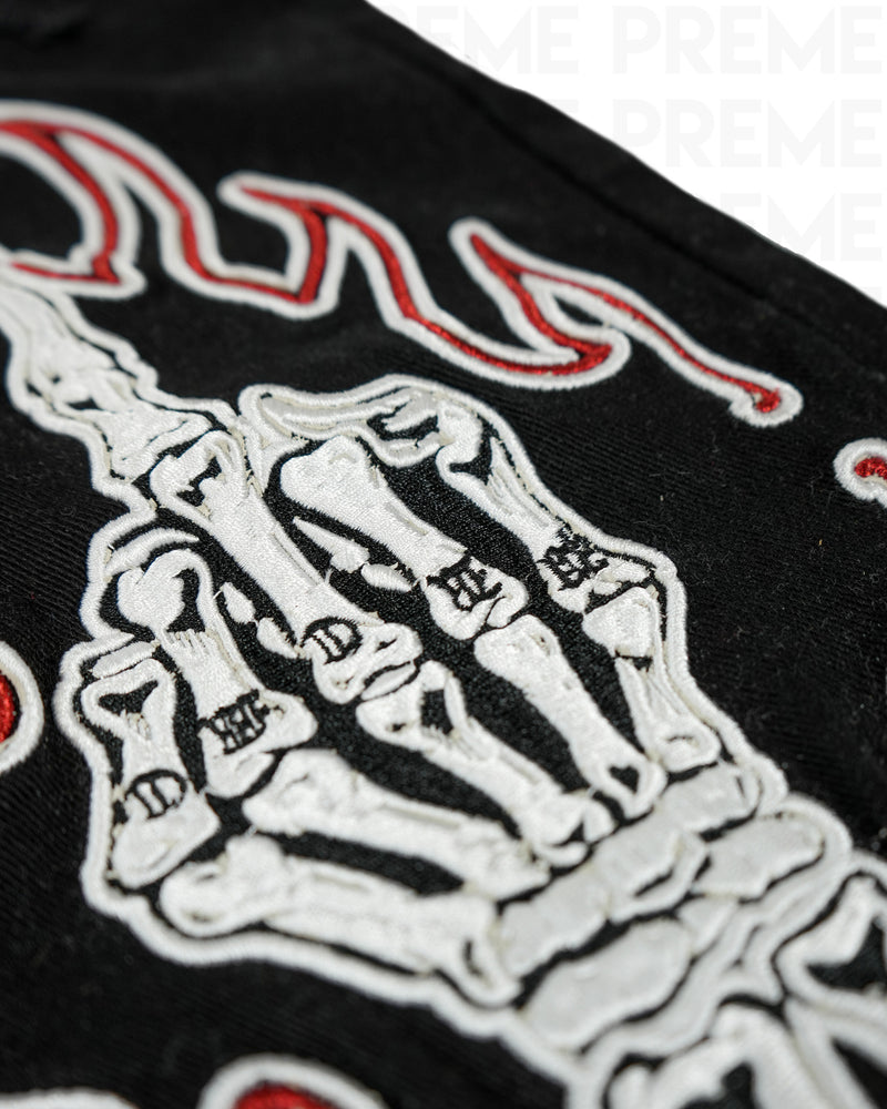 Preme Stone Heart Black Denim Jean