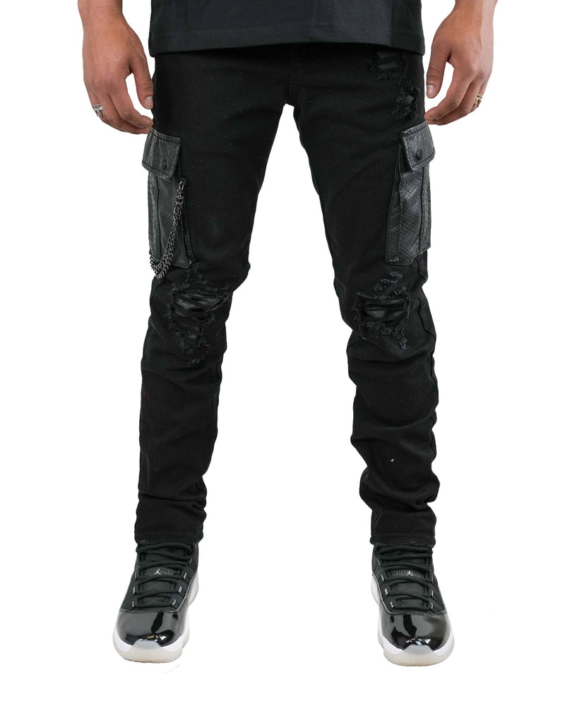 PREME Lockett Cargo Black Denim Jean