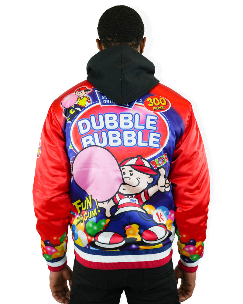 Dubble Bubble® Varsity Satin Red Jacket