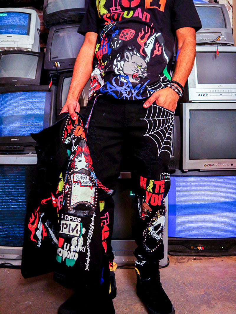 Riot Squad Black Denim Jean