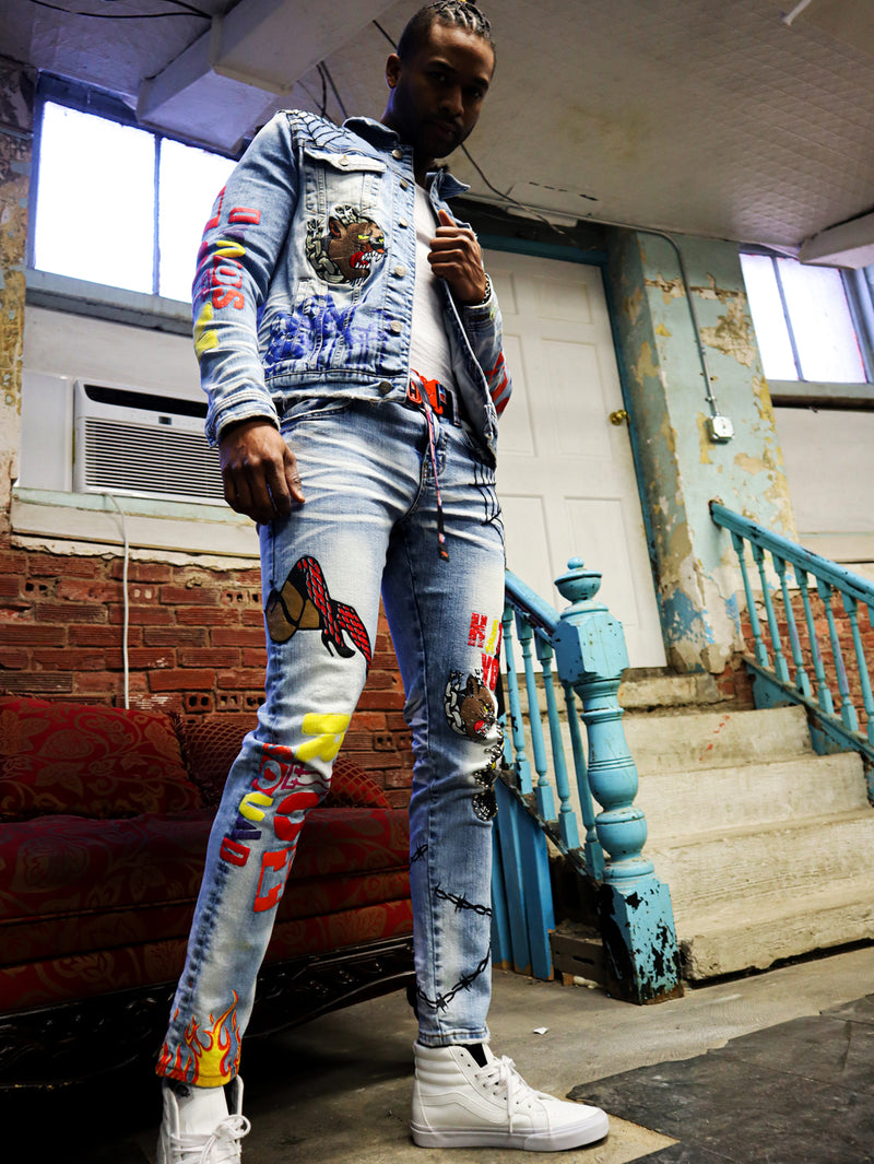 Rappers Denim Jeans