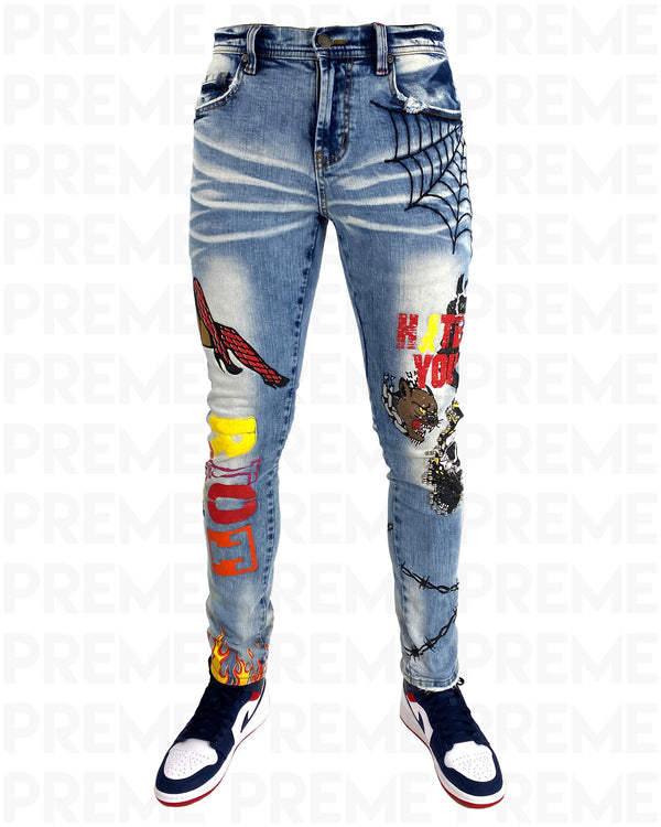 Riot Squad Indigo Denim Jean